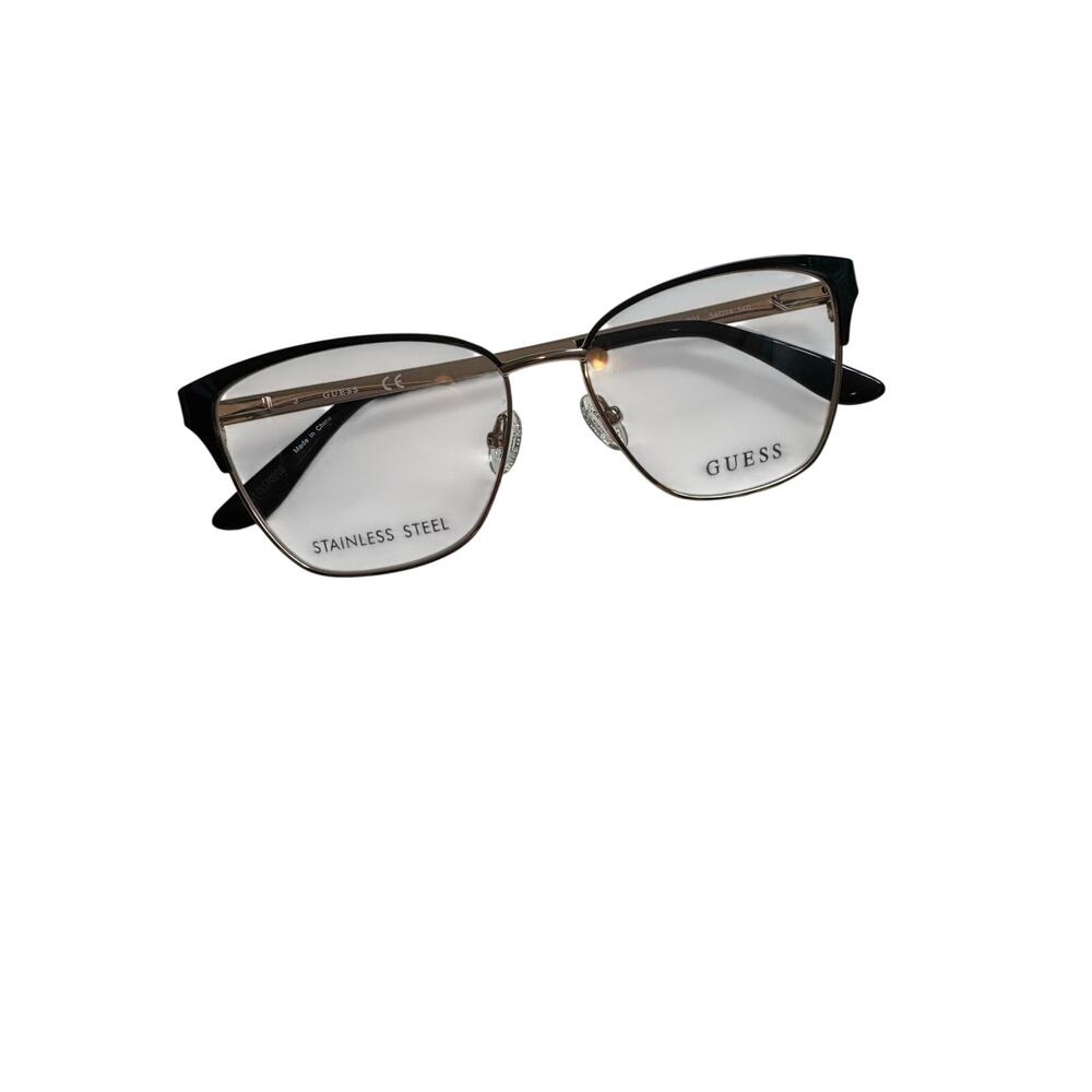 NEW Guess GU2795 black and gold Square frames